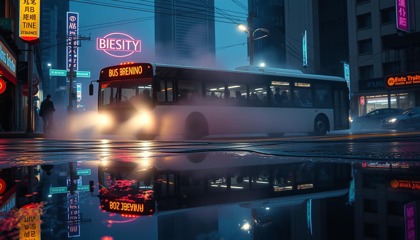 ônibus cheio e vazio no sonho