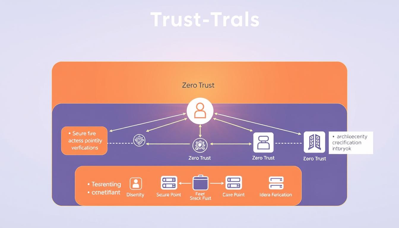 Image of a network architecture diagram implementing Zero Trust principles