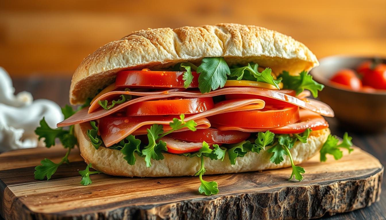 grinder salad sandwich
