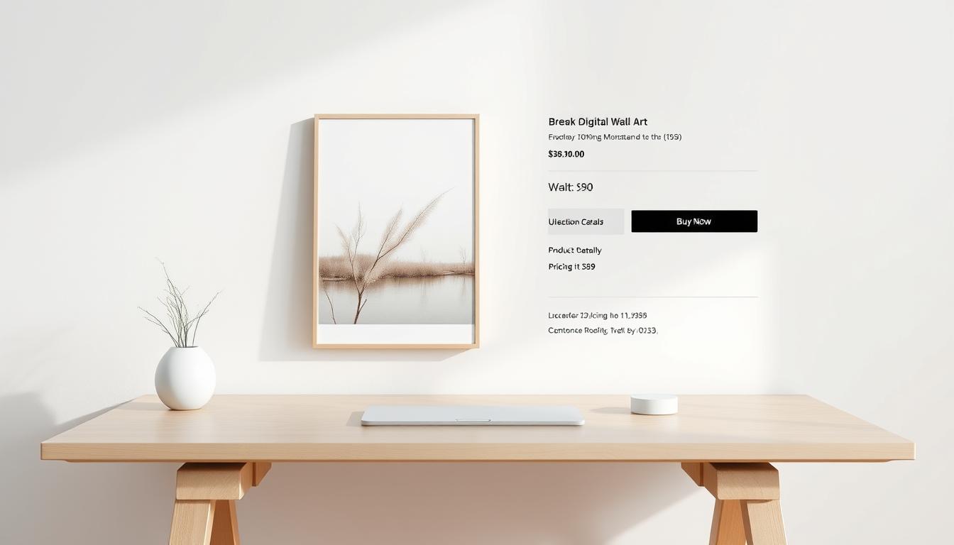 digital wall art product listing example