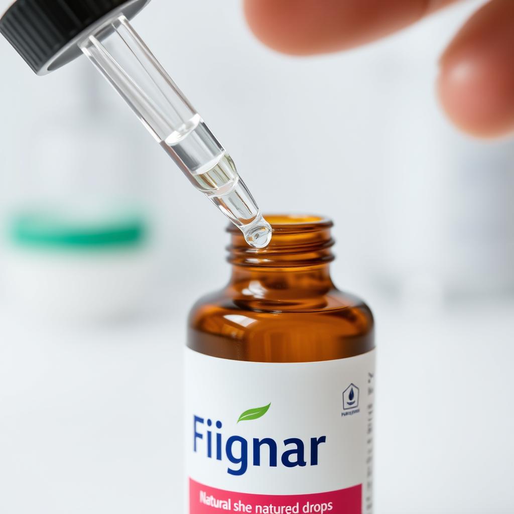 Frasco de Fignar gotas natural 30ml original em uso