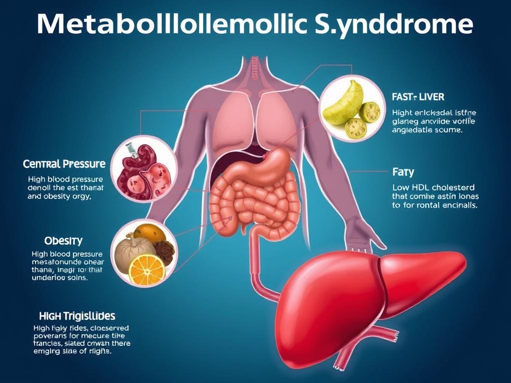 Componentes da síndrome metabólica que contribuem para gordura no fígado