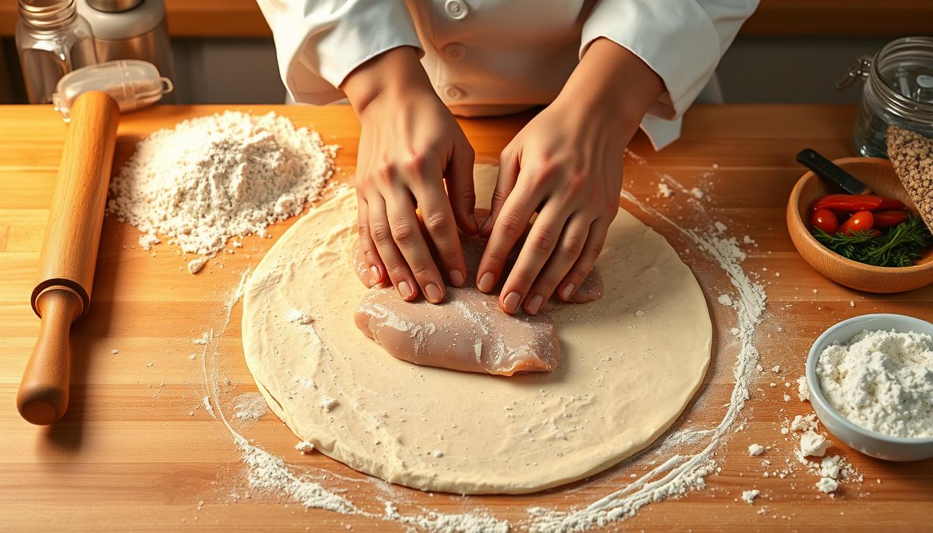 Chicken Pizza Crust Recipe Preparation