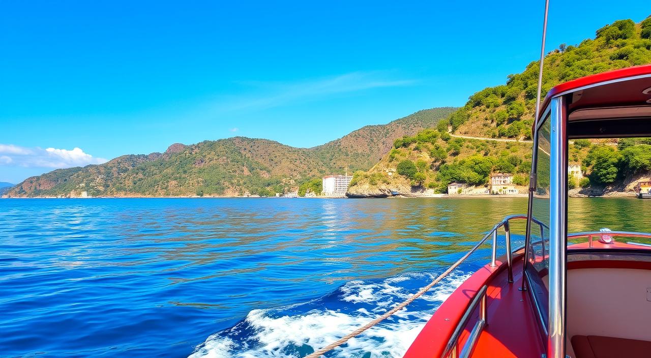 Imagem de uma embarcação em Angra dos Reis