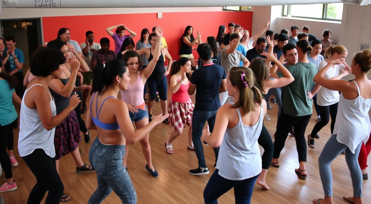 Imagem de um workshop de dança