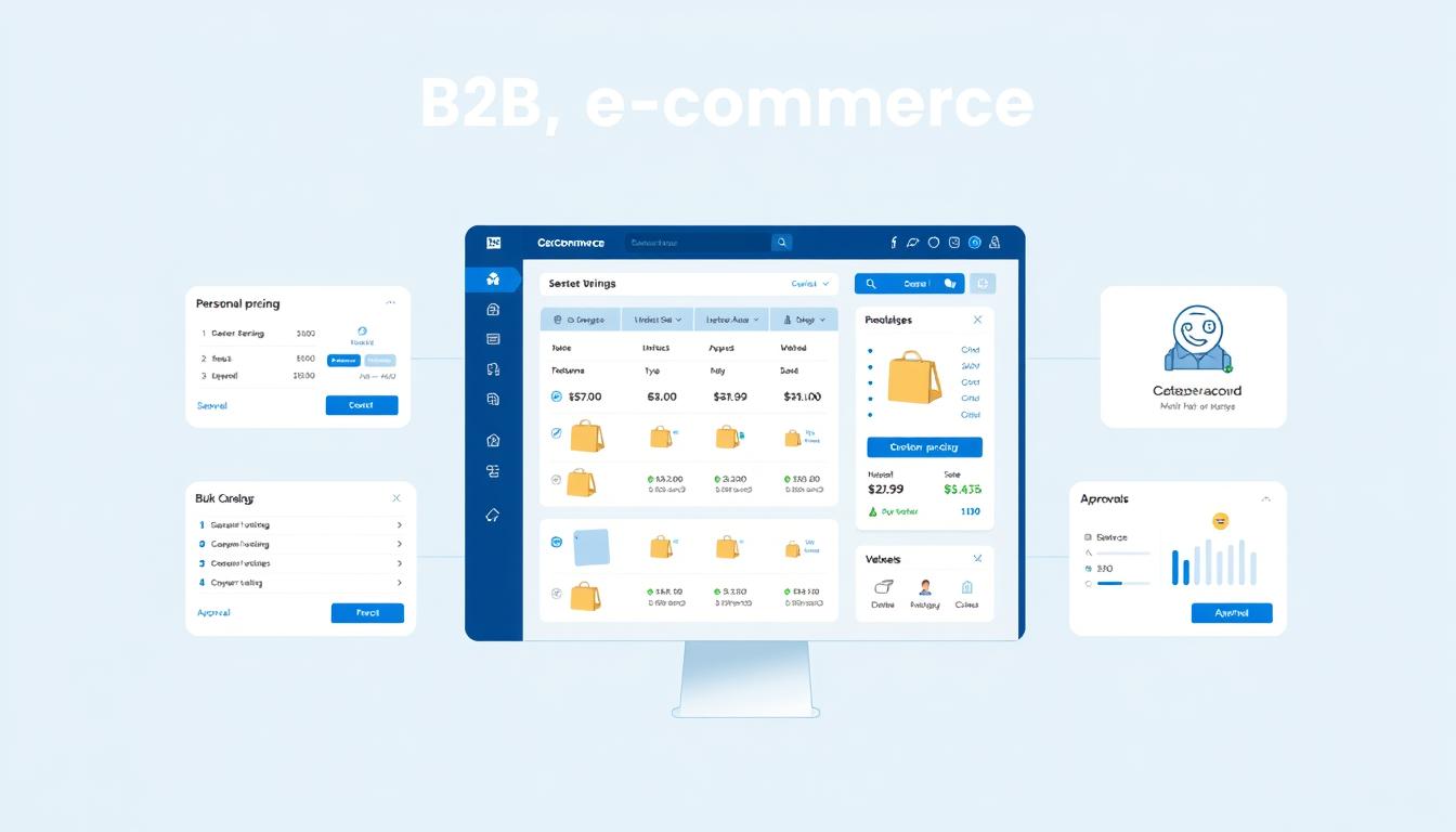 Modern B2B e-commerce platform with personalized pricing and ordering features in 2025