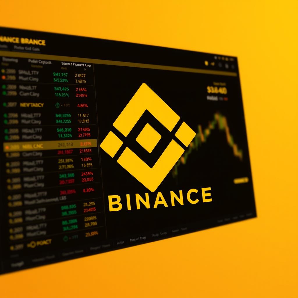 Binance platform interface showing cryptocurrency trading options
