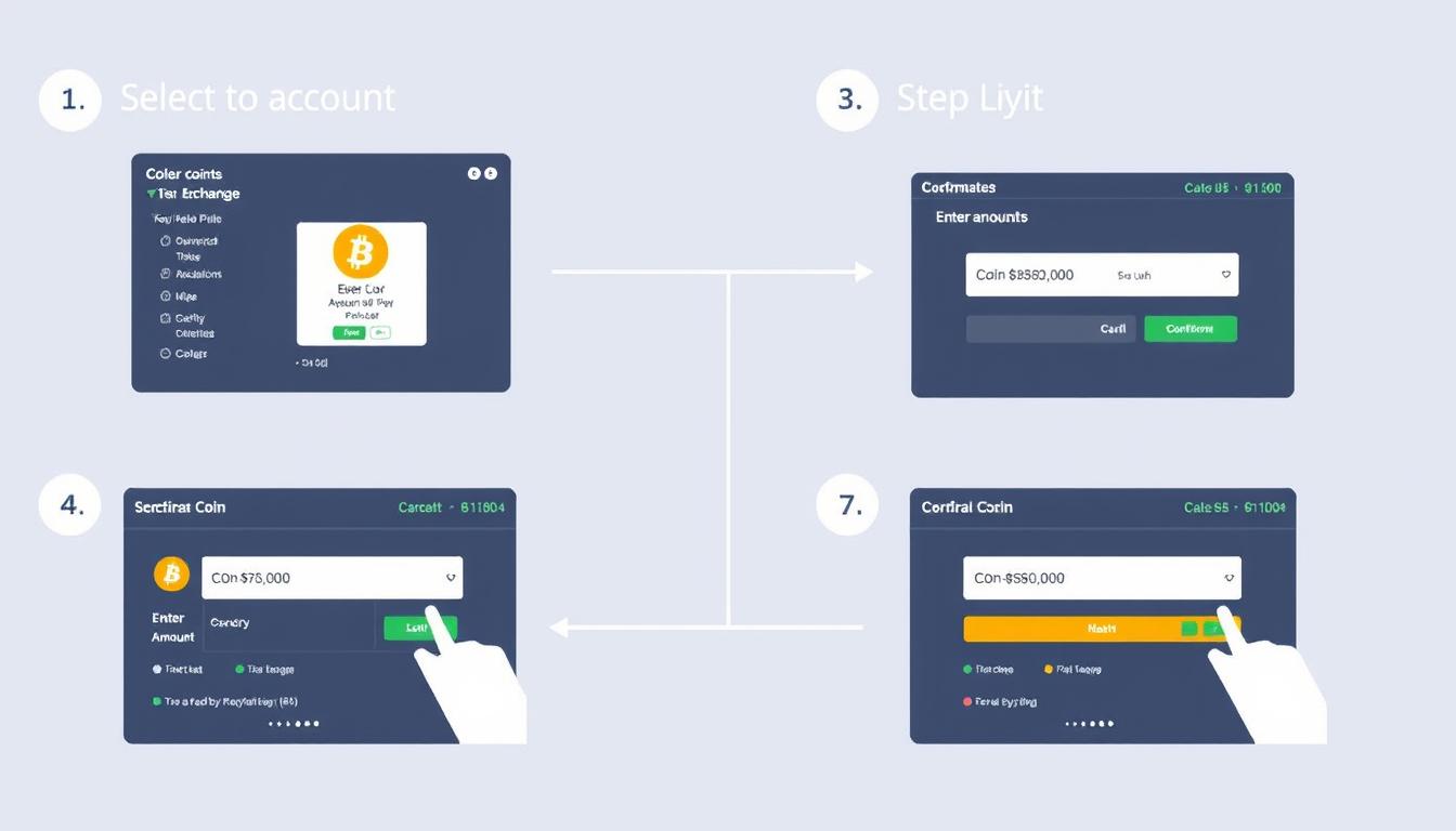 Step-by-step process of buying cryptocurrency on an exchange