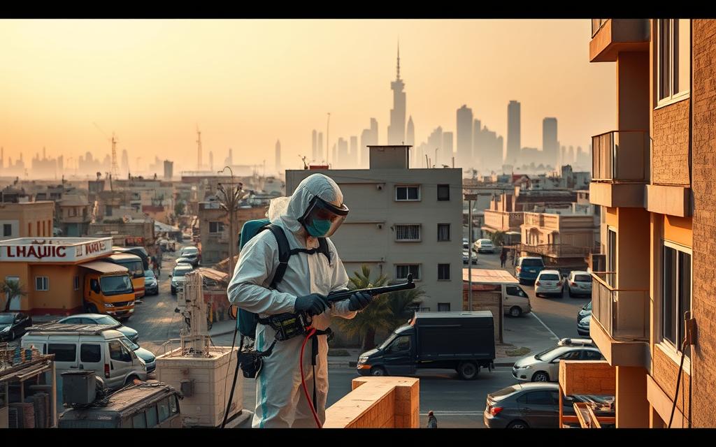 مكافحة حشرات الرياض