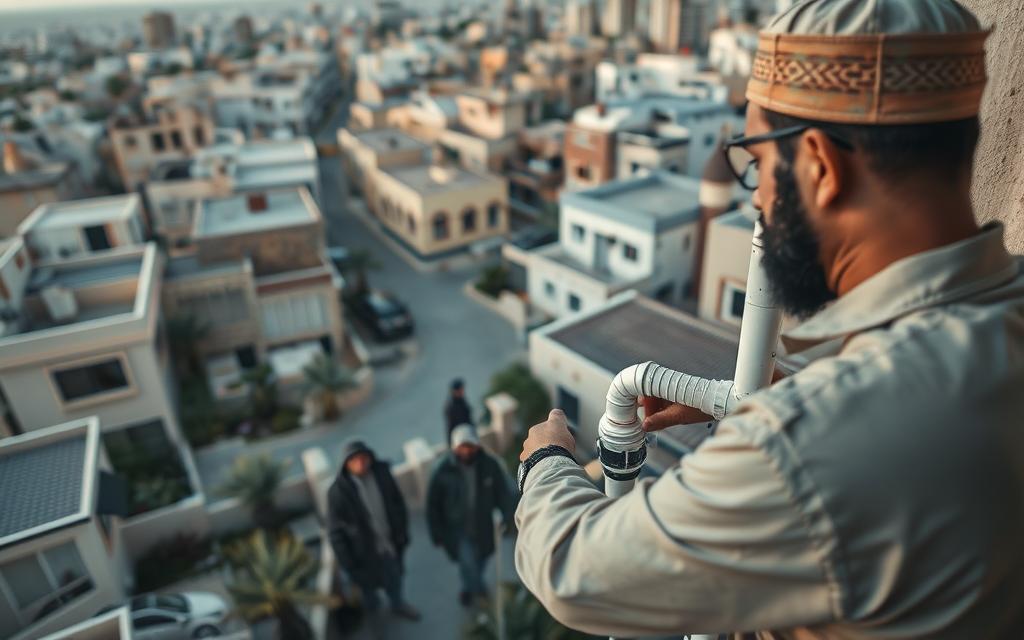 فني كشف خرير المياه المدينة