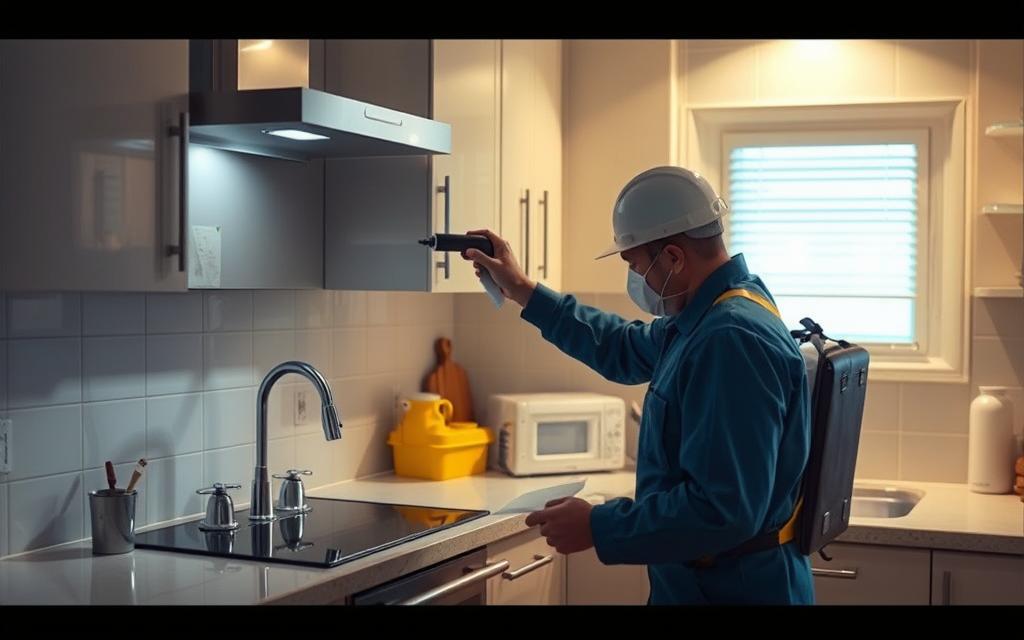 كشف تسربات الحمامات والمطابخ