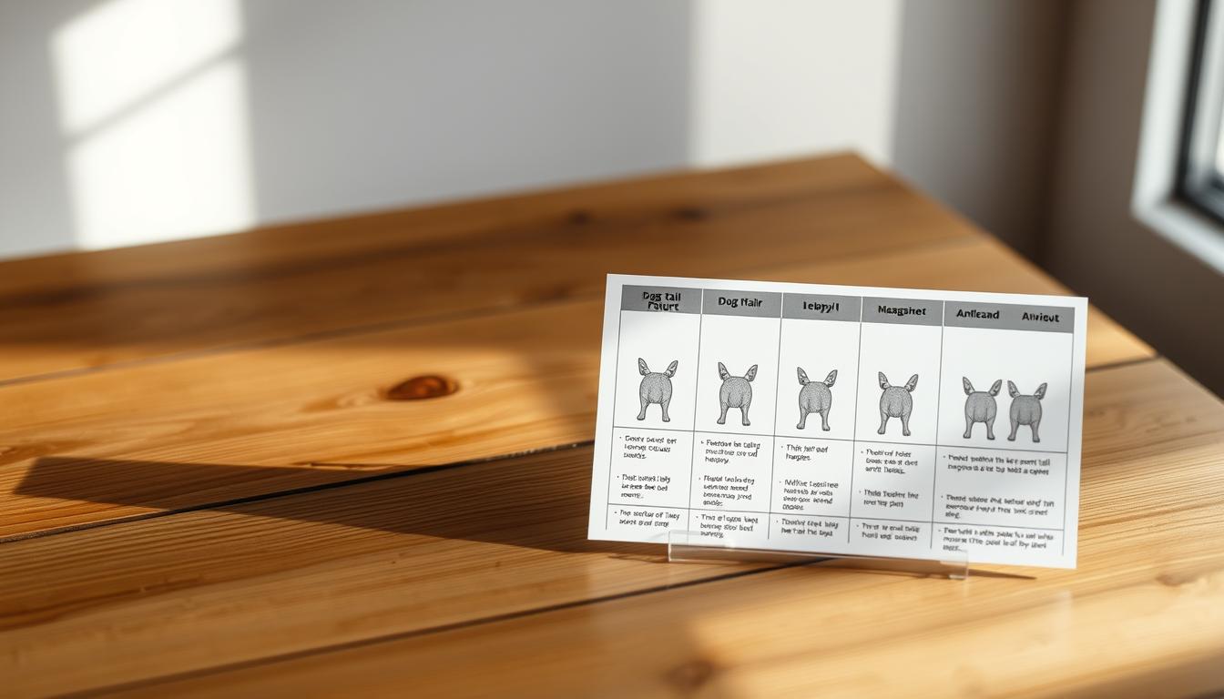dog tail position chart