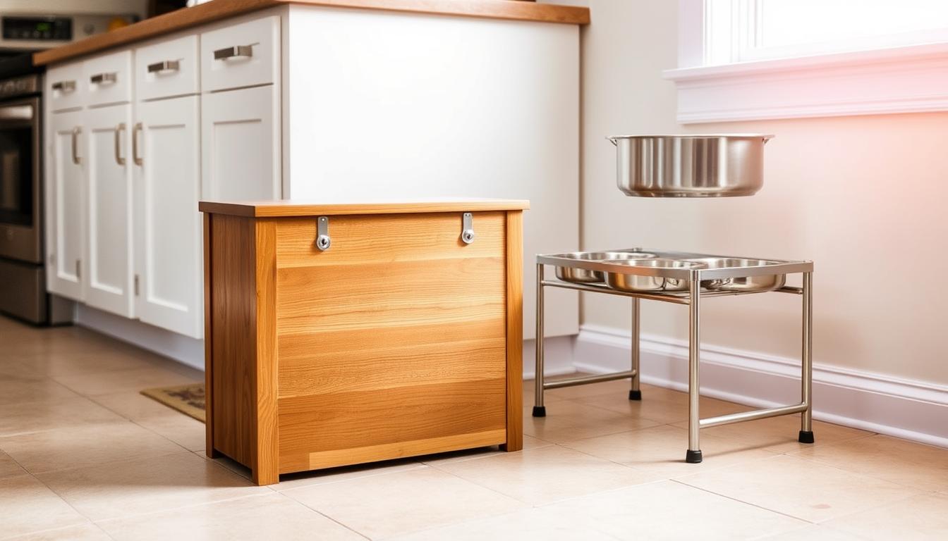dog food storage and feeder