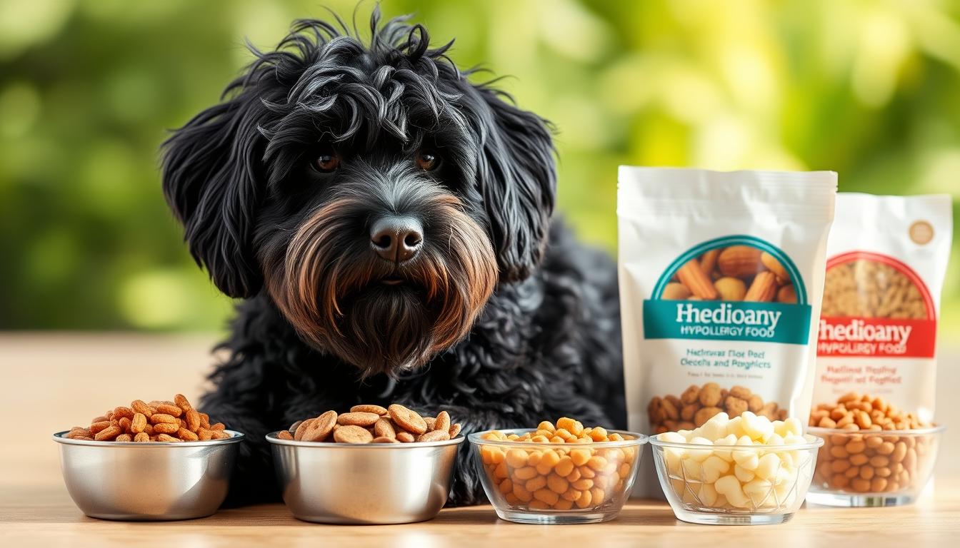 Portuguese Water Dog with allergy-friendly food options