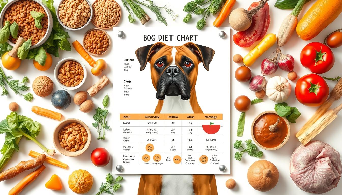 boxer dog diet chart