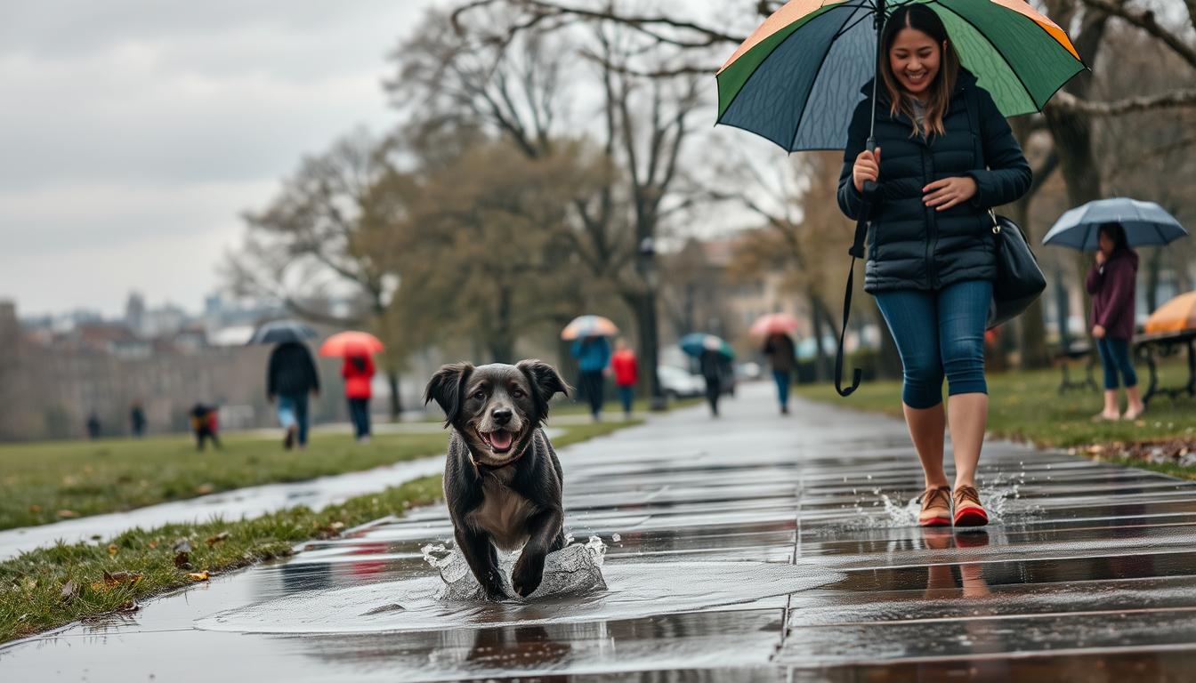 Dog walking hacks for rainy days