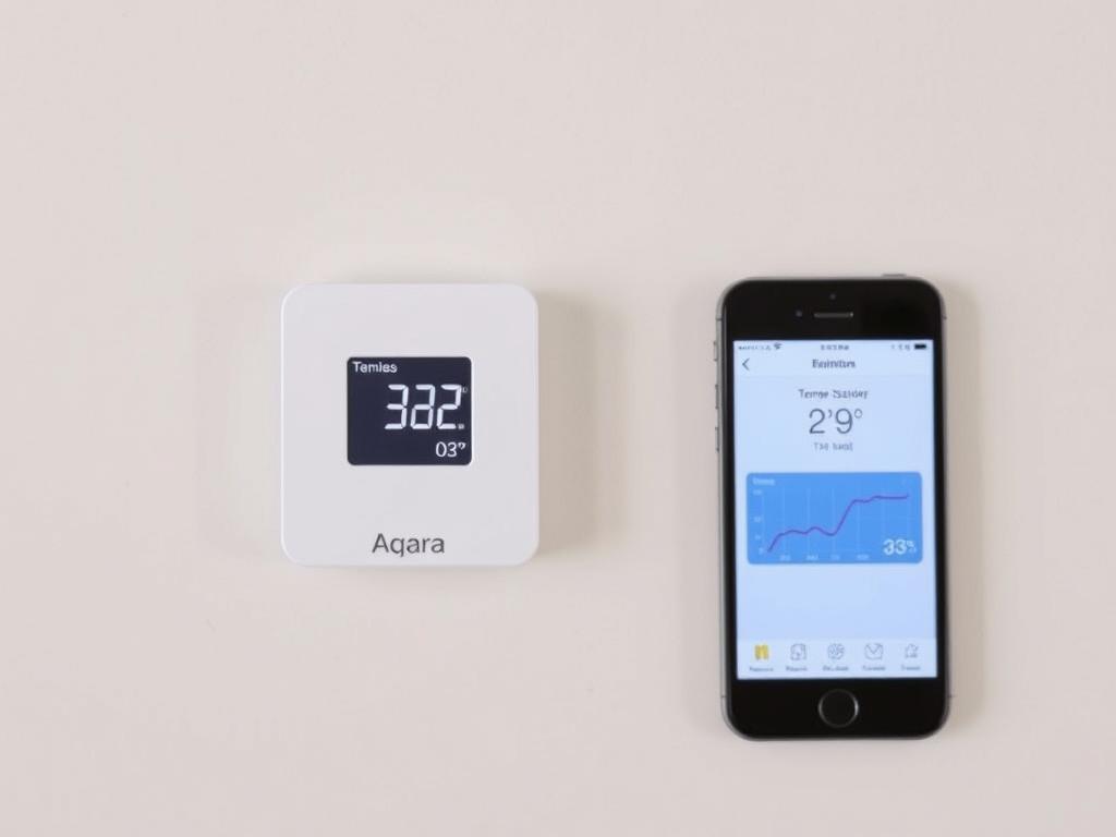 Sensor de temperatura Aqara para casa inteligente con menos de 100 €