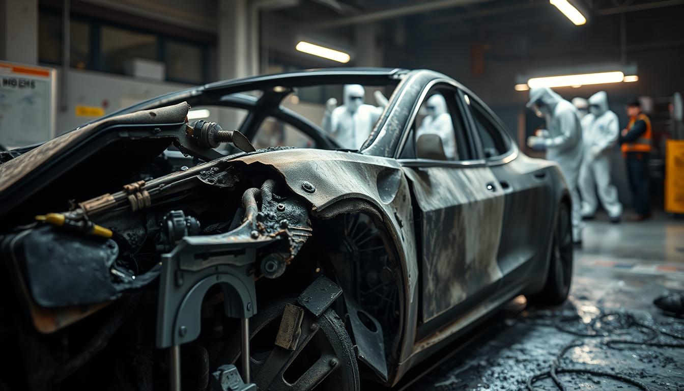 tesla vehicle fire investigation
