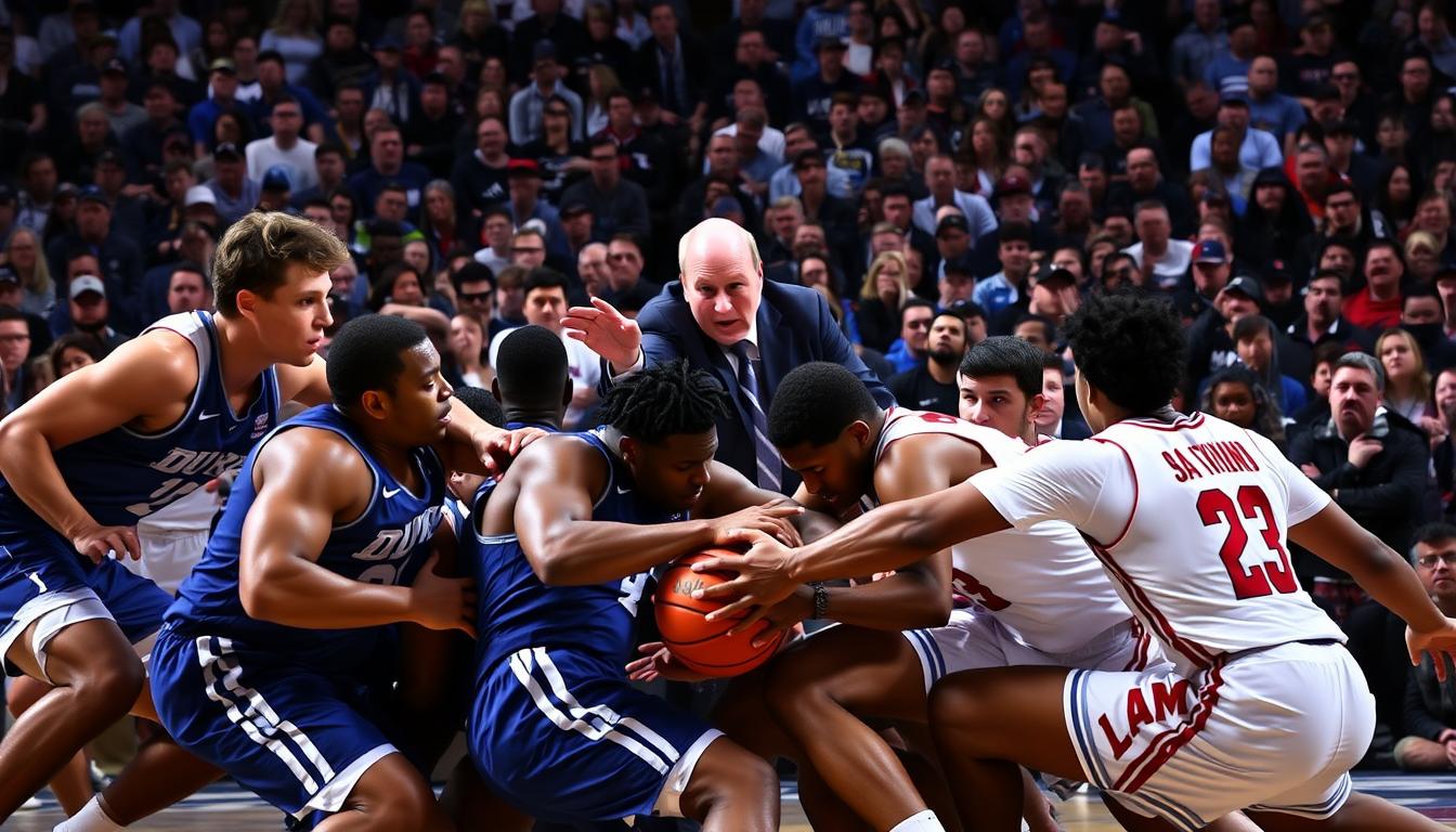 Critical moments in NCAA Tournament's Elite Eight game between Duke and Alabama basketball