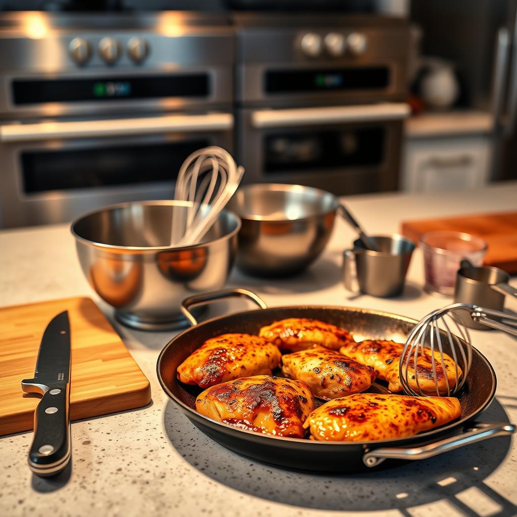 kitchen equipment for Chicken Gloria