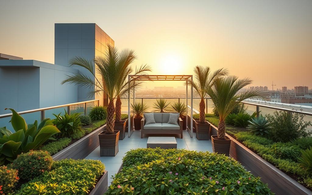 تنسيق حدائقroof garden بجدة