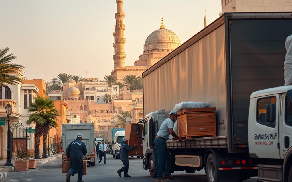 نقل عفش فى أحياء المدينة المنورة شركة سكاي موف