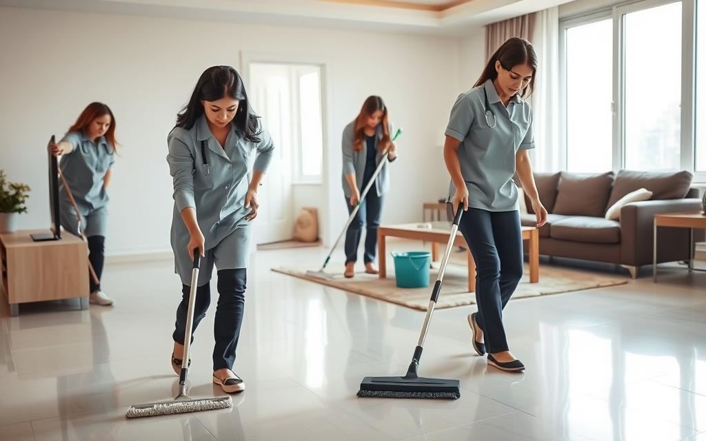 عاملات نظافة بالرياض