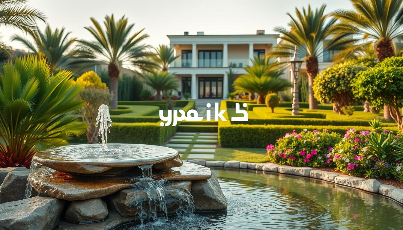 تنسيق حدائق الكويت – تصميم نوافير وجلسات خارجية فاخرة