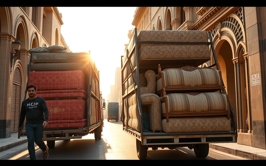 نقل أثاث بالمدينة المنورة شركة سكاي موف