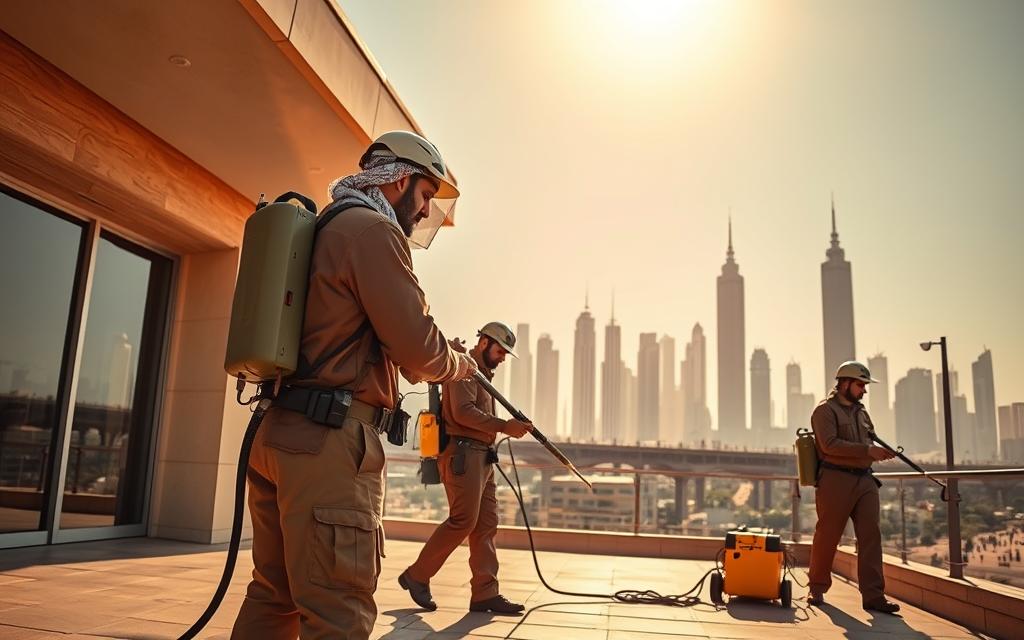 مكافحة حشرات الرياض