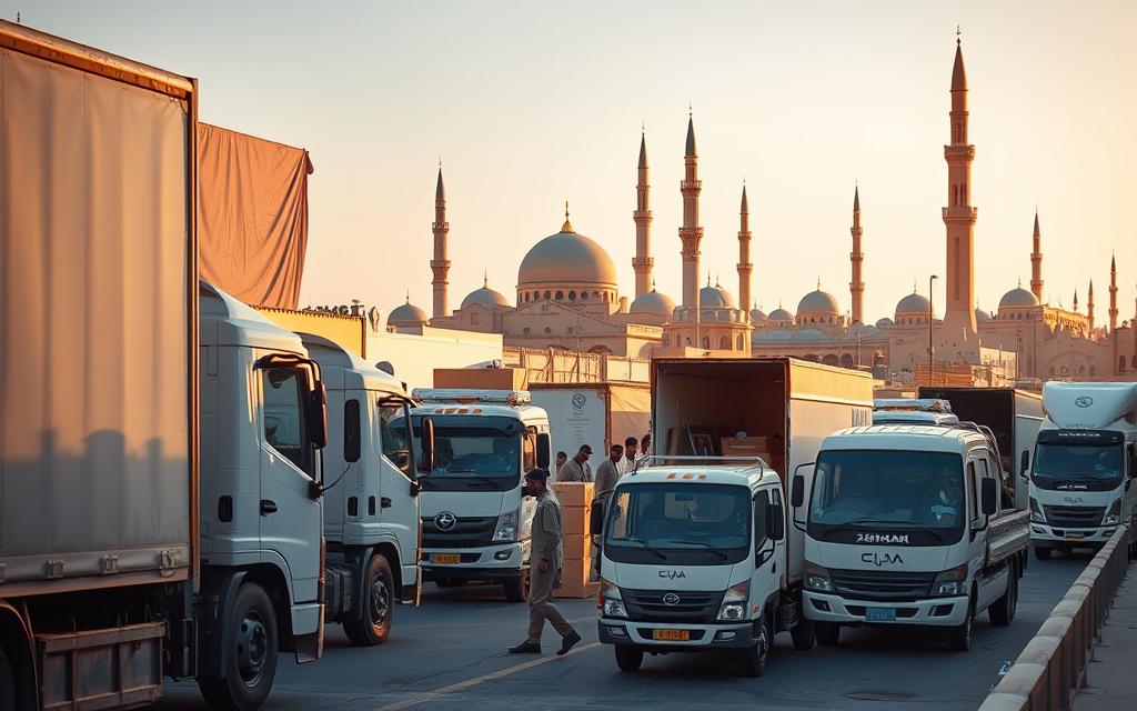 نقل أثاث بالمدينة المنورة شركة سكاي موف