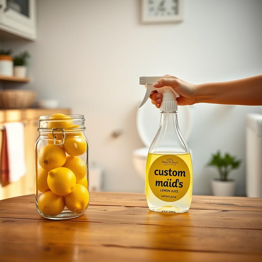freshen toilet with lemon juice