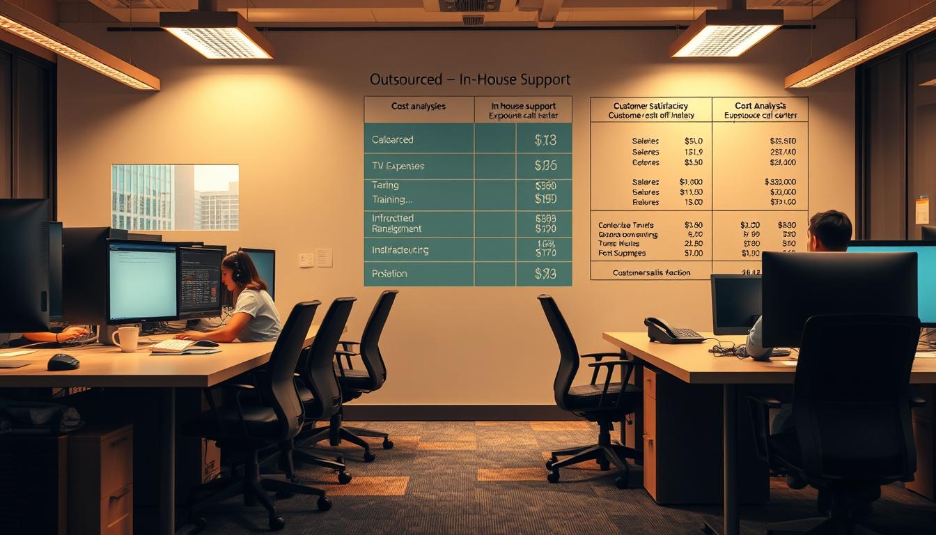 cost analysis of outsourcing vs in-house taxi support