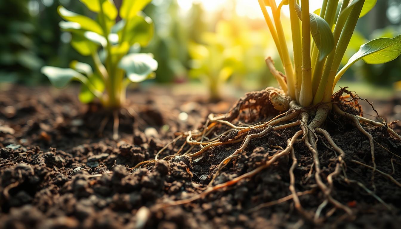 فحص التربة والجذور