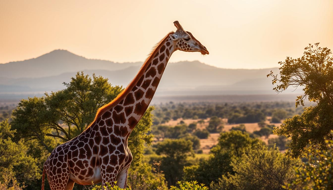 Jerapah di Taman Nasional Serengeti