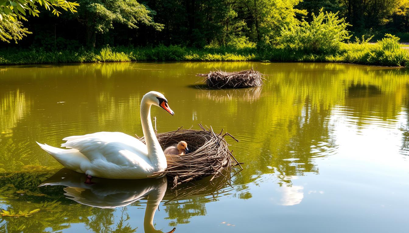 Tempat Bersarang Angsa Putih