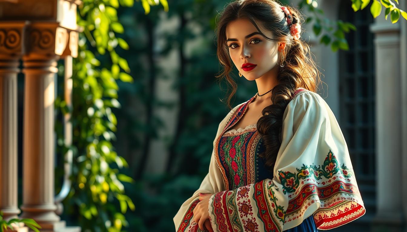 baju tradisional Rumania di seni dan sastra