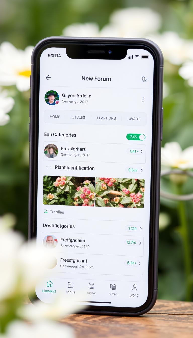 Moderne Gartenforen bieten optimierte mobile Anwendungen