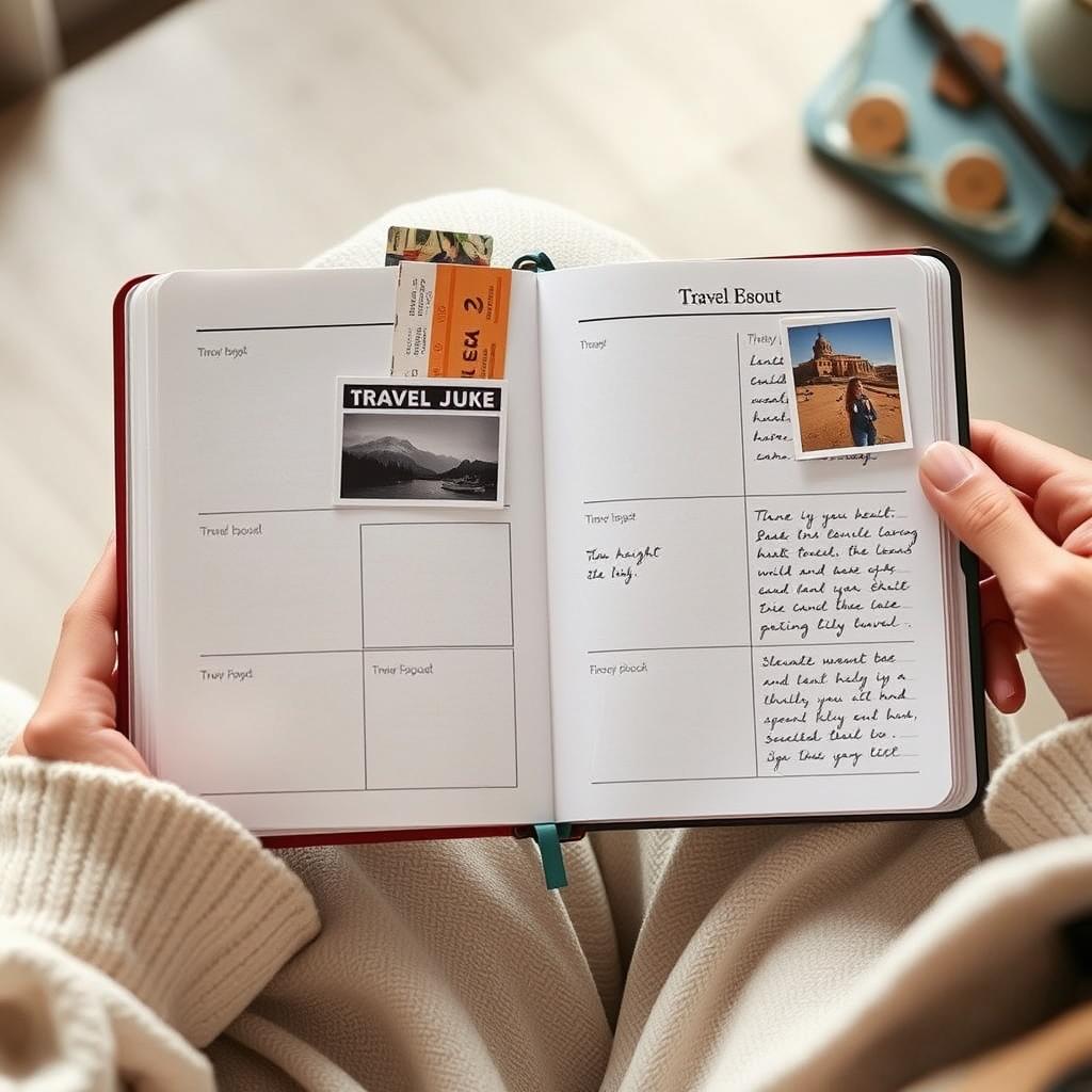 Travelers Notebook being used to document travel memories