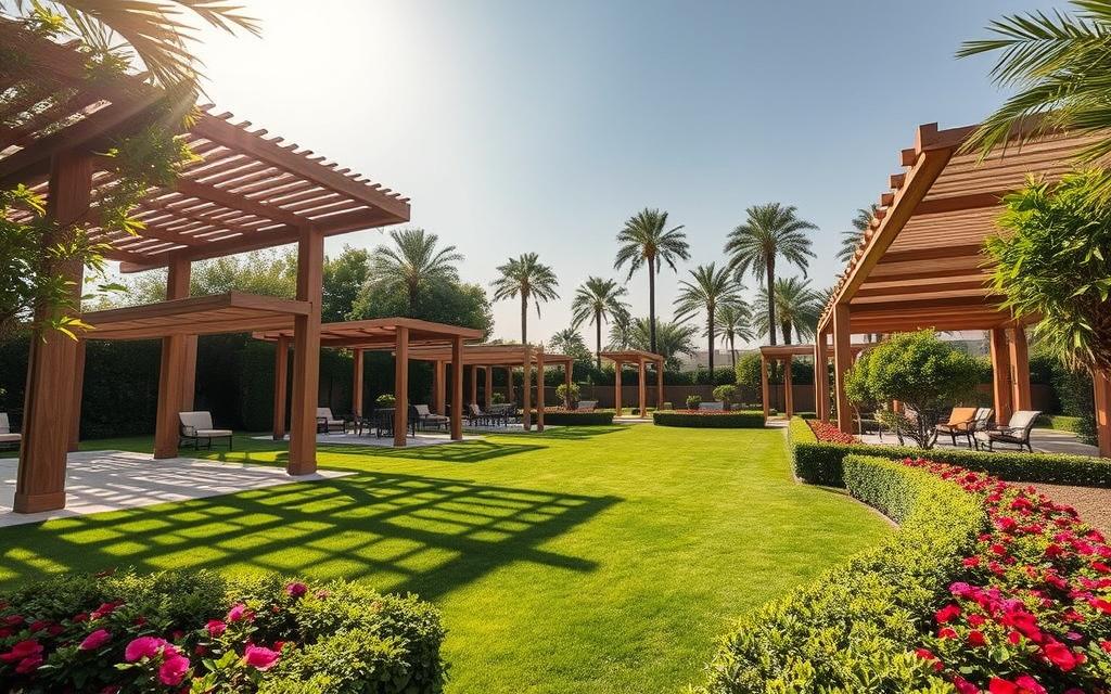 مظلات حدائق الرياض