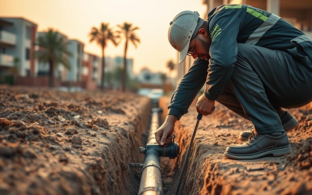 علاج تسربات المياه من المواسير بجدة