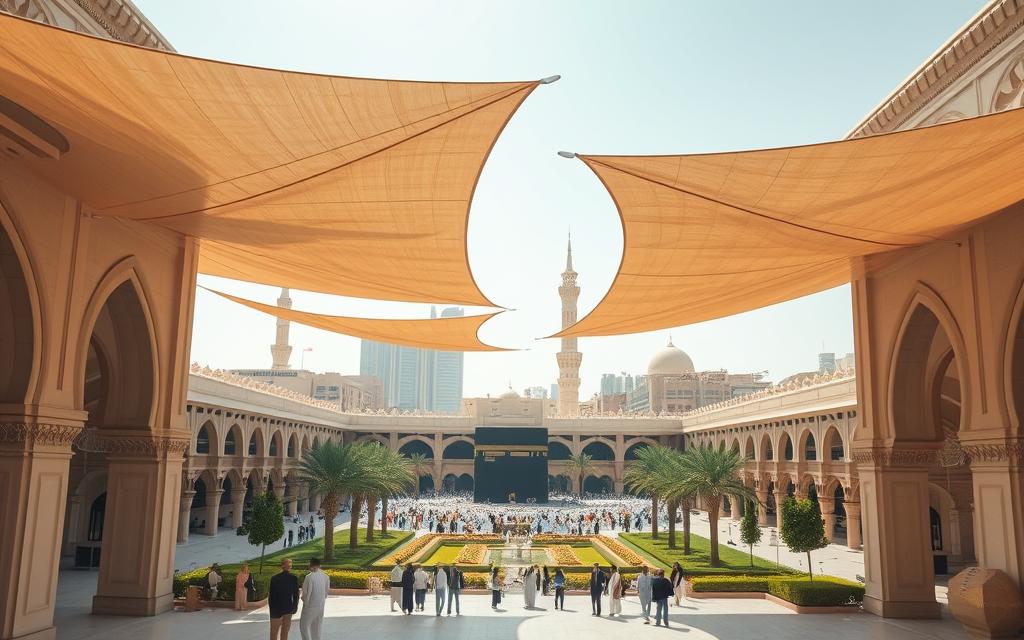 مظلات وسواتر مكة