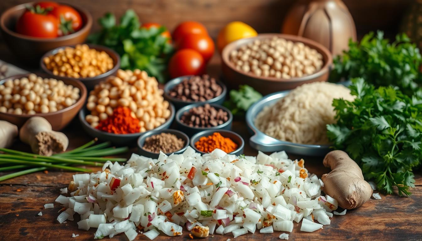 Vegan Moroccan Harira Soup ingredients