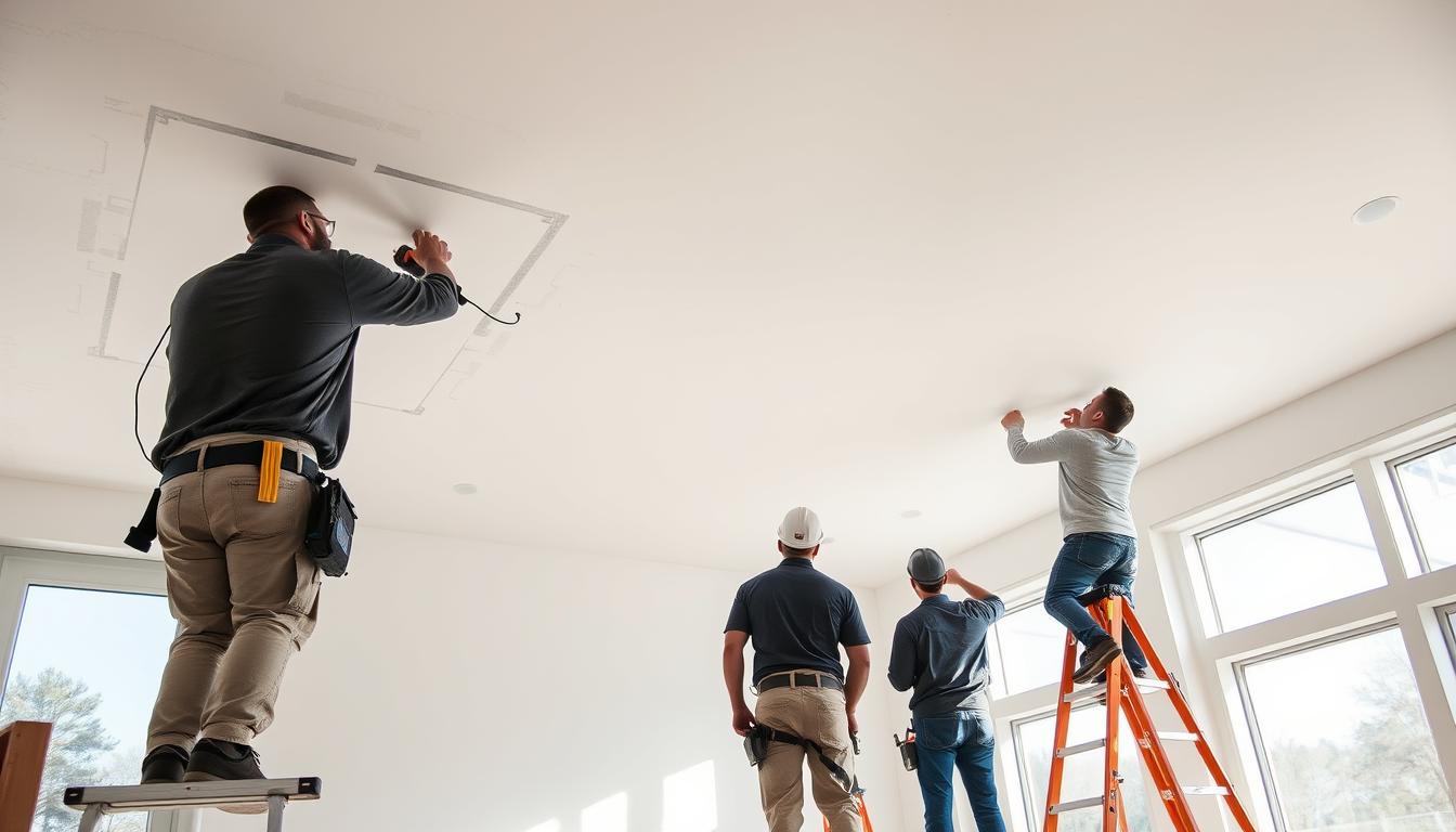Professional ceiling installation
