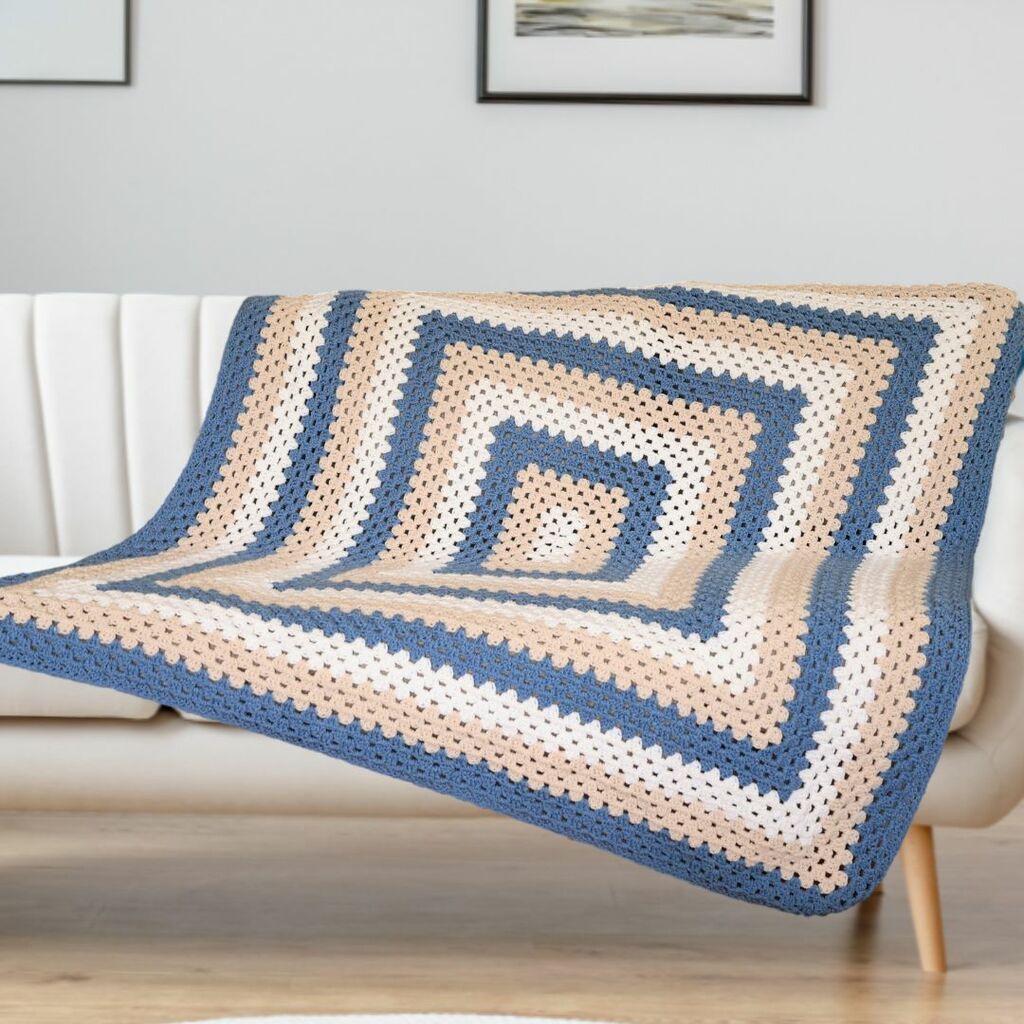 Giant Granny Square Blanket