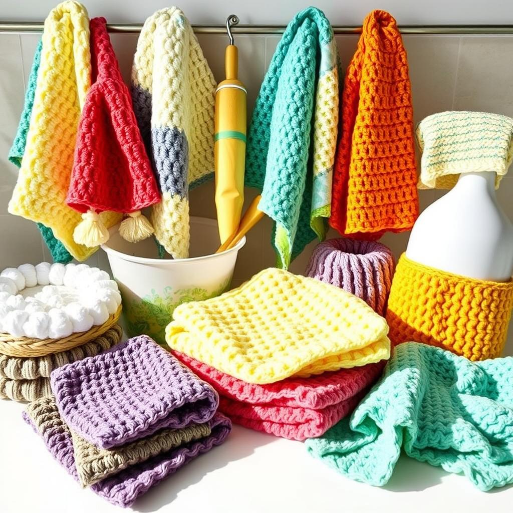 Collection of crochet kitchen and bath patterns