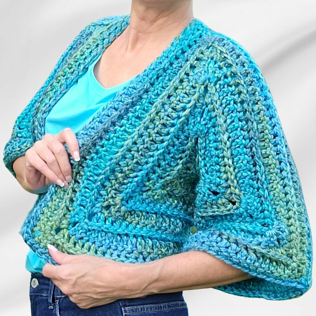 Sweater in a Day! FASTEST Hexagon Cardigan Pattern