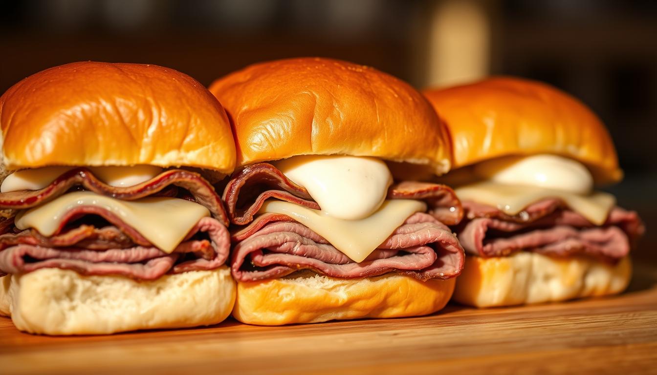 roast beef sliders with hawaiian rolls