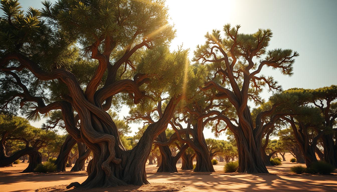 أشجار ضخمة وعريقة
