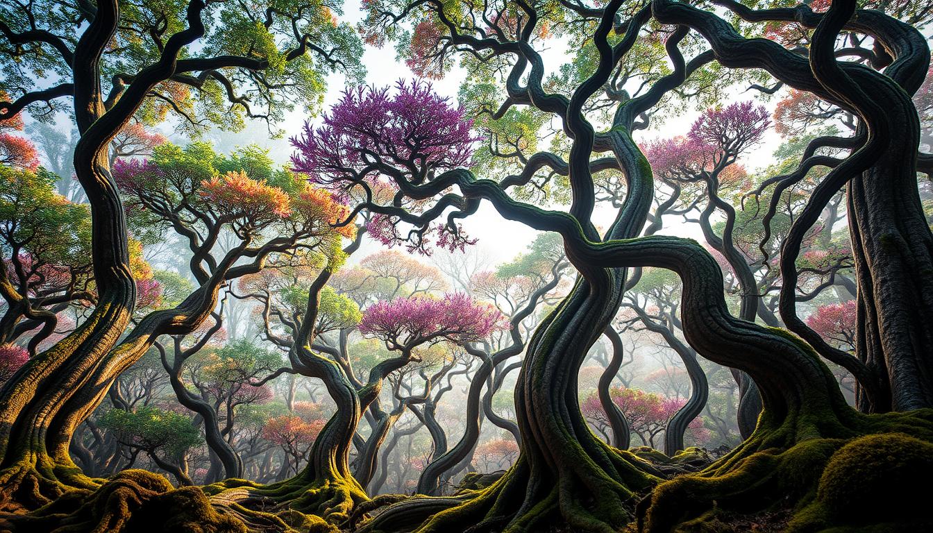 أشجار غريبة ونادرة